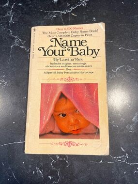 Name Your Baby by Lareina Rule — Beige Cover with Pink Accent
